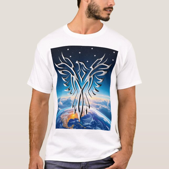 Silver Eagle Sunrise T Shirt (Framsida)