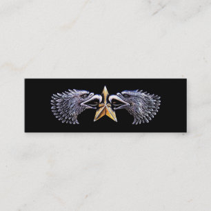 Silver Eagles och Guld Star Bookmark-Affärskort Mini Visitkort