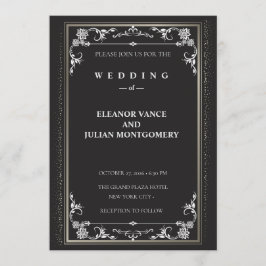 Silver Elegance Collection Wedding Invitation Inbjudningar