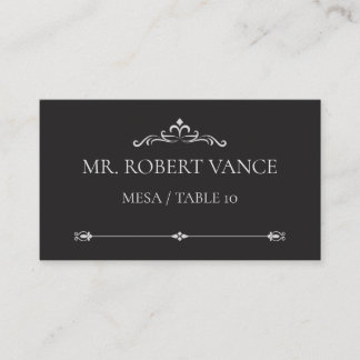 Silver Elegance Collection Wedding Place Card Placeringskort