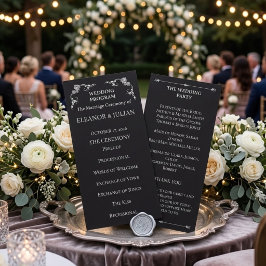 Silver Elegance Collection Wedding Program Rack
