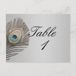 Silver Elegance Peacock Bordsnummer