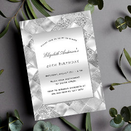 Silver elegant - inbjudan till en modern lyxfödels