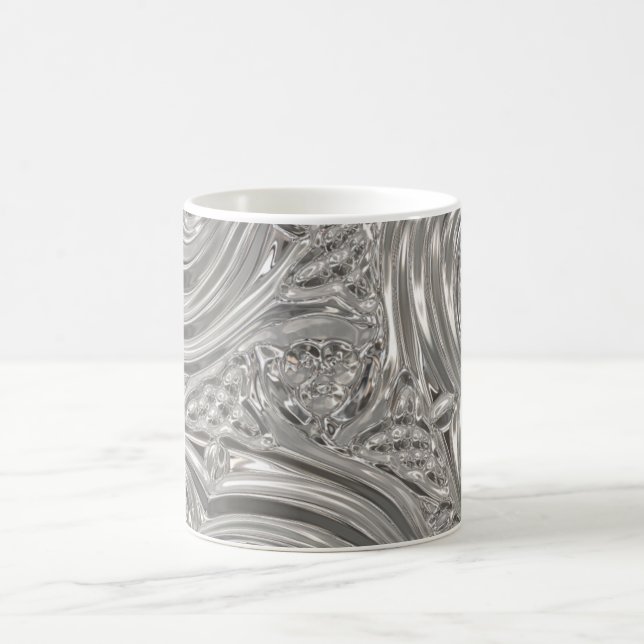 Silver elegant victorian nouveau kaffemugg (Center)