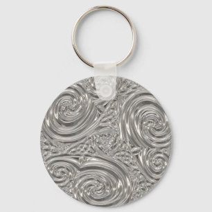 Silver-elegantens segrare art nouveau nyckelring