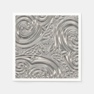 Silver-elegantens segrare art nouveau pappersservett