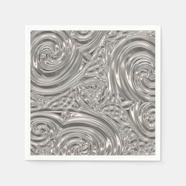 Silver-elegantens segrare art nouveau pappersservett (Framsidan)