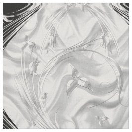 Silver eller Abstrakt blommor på Svarta havet - Si Tyg