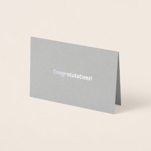 Silver Embossed Grattiss-kort Folierat Kort