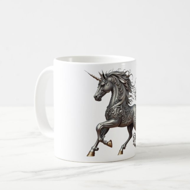 SILVER ENHÖRNING KAFFEMUGG (Framsida vänster)