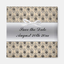 Silver-etikett och damm spara datum magneter