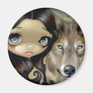 "Silver Eyed Varg" Magnet