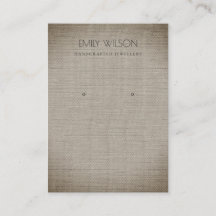 SILVER FABRIC FOIL KÄPP STRUKTUR EARRING VISNING