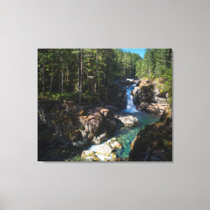 Silver Falls, berget Rainier nationalpark Canvastryck