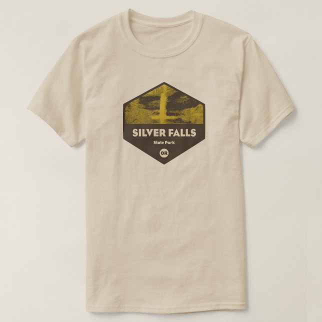 Silver Falls State Park Oregon T Shirt (Design framsida)