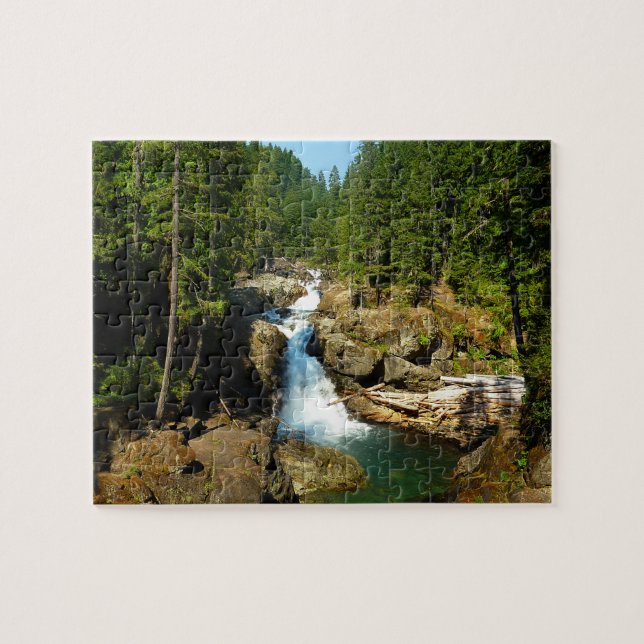 Silver Falls vid Mount Rainier National Park Pussel (Horisontell)