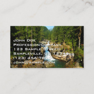 Silver Falls vid Mount Rainier National Park Visitkort