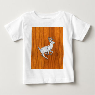 Silver-färg som att köra Hjort på Brans topputskri T-shirt