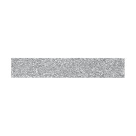 Silver Faux Glitter Belly Band För Inbjudningskort