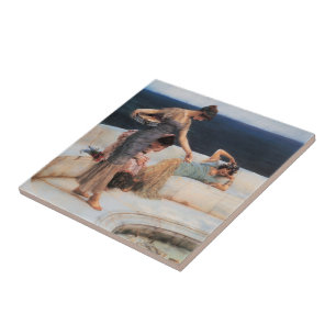 Silver Favorites av Lawrence Alma-Tadema Kakelplatta