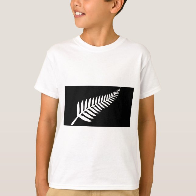 Silver Fern Flagga (Nya Zeeland) T-shirt (Framsida)