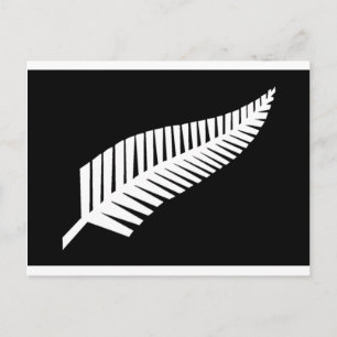 Silver Fern Flagga Nya Zeeland Vykort