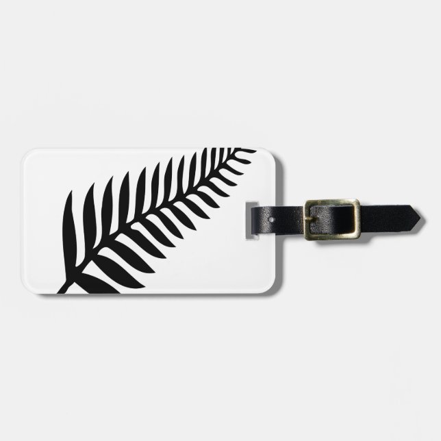 Silver Fern Nya Zeeland Bagagebricka (Horisontell Framsida)
