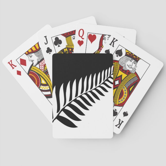 Silver Fern Nya Zeeland Casinokort (Baksidan)