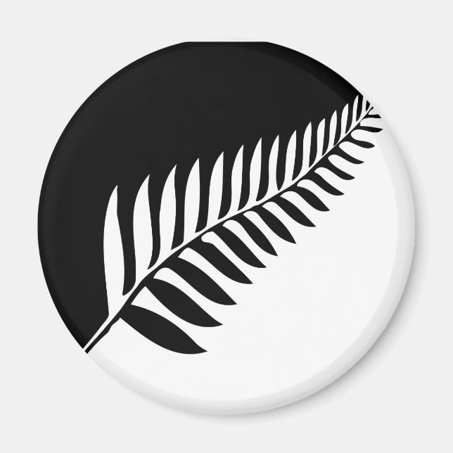 Silver Fern Nya Zeeland Magnet (Framsidan)