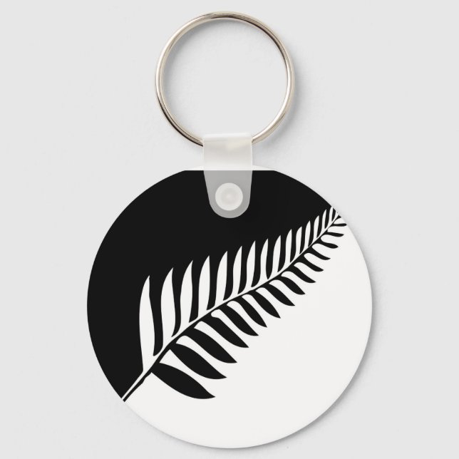 Silver Fern Nya Zeeland Nyckelring (Framsida)