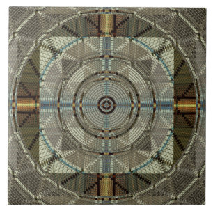 Silver Filigree Kakelplatta