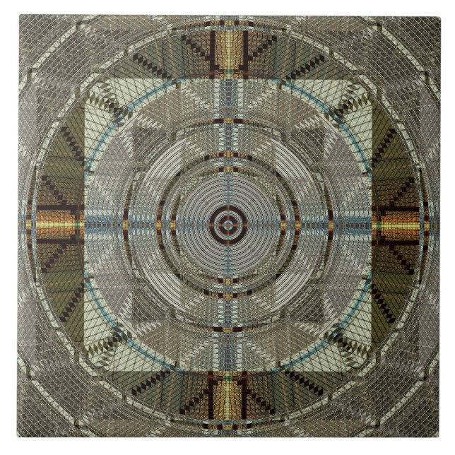 Silver Filigree Kakelplatta (Framsidan)