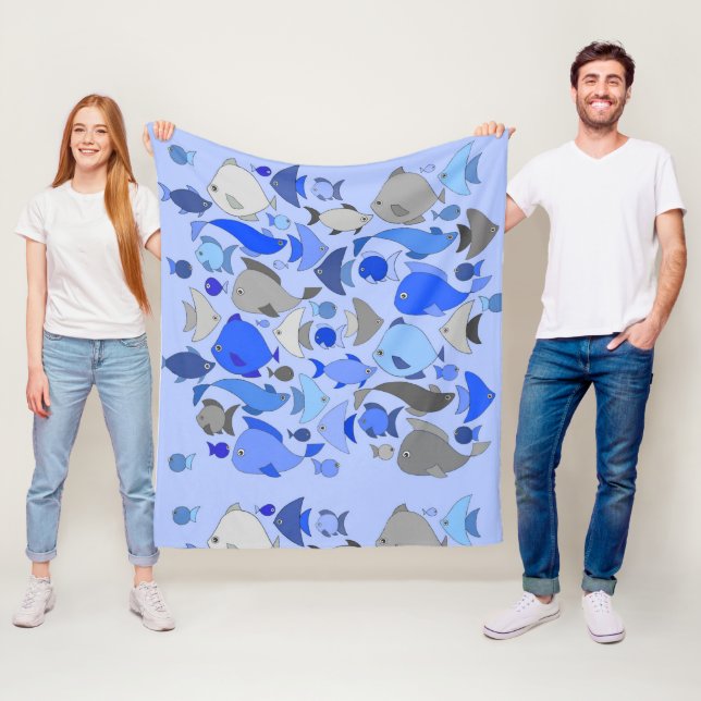 Silver Fisk Fleecefilt (På plats)