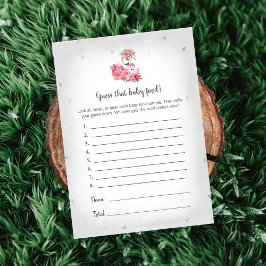 Silver Flamingo Ballerina gissar att matspelet Bab Inbjudningar