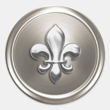 Silver Fleur de Lis EnKue Seal Embossed Titta på