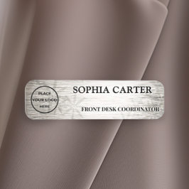 Silver Flora Executive Custom Namnbricka