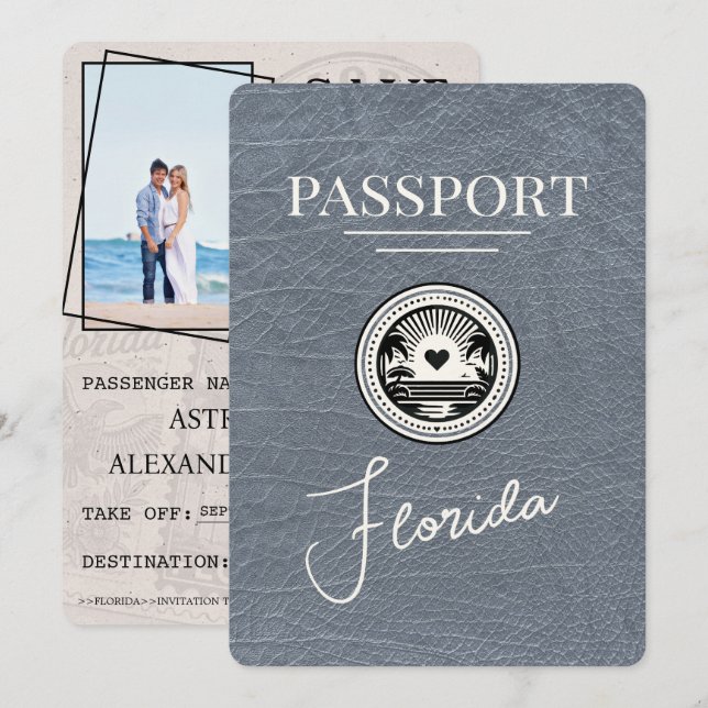 Silver Florida Pass Sparar Datum Spara Datumet (Fram/baksida)