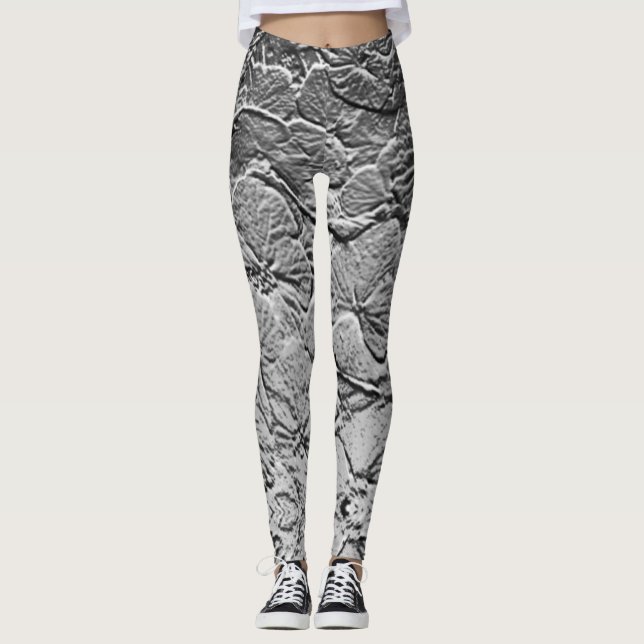 Silver Flowers Leggings (Framsida)