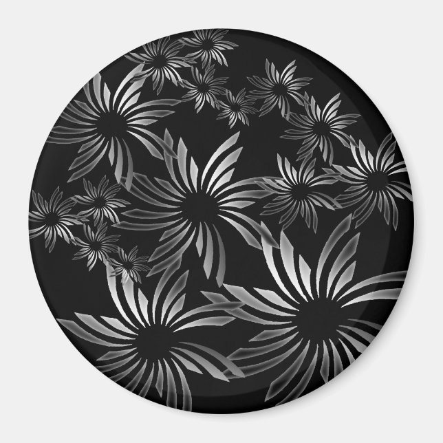 Silver Flowers Magnet (Framsidan)