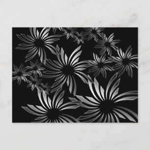 Silver Flowers Vykort