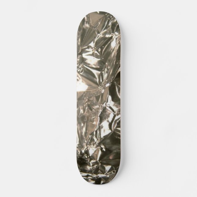 Silver Foil Design Skateboard (Framsida)