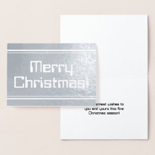 Silver Foil "God jul!" Kort