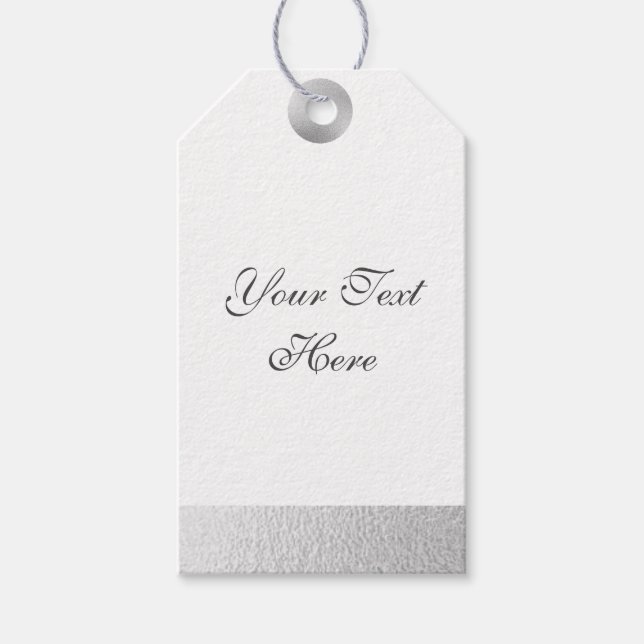 Silver Foil Presentetikett (Framsidan)