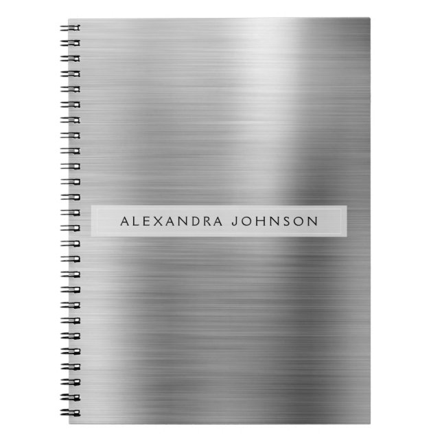 Silver Foil Professionell Girly Anteckningsbok (Framsidan)