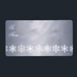 Silver Foil Snowflake Trim julgåva Märkre Fraktsedel<br><div class="desc">Lägg till en elegant i dina gåvor den här säsongen med våra Silver Foil Snowflake Trim-Juletiketter!</div>