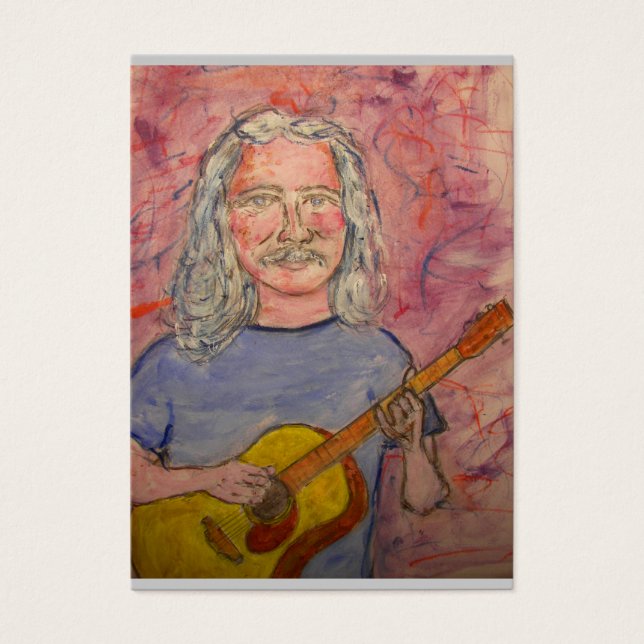 silver, folkrocker visitkort (Framsidan)