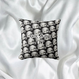 Silver Football Helmet ・ Anpassningsbar Kudde