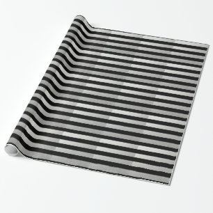 Silver för elegantsvartrandar omkullkastar presentpapper
