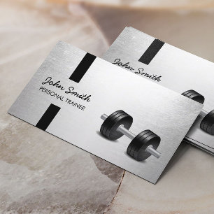 Silver för Faux för randar för konditioninstruk Visitkort
