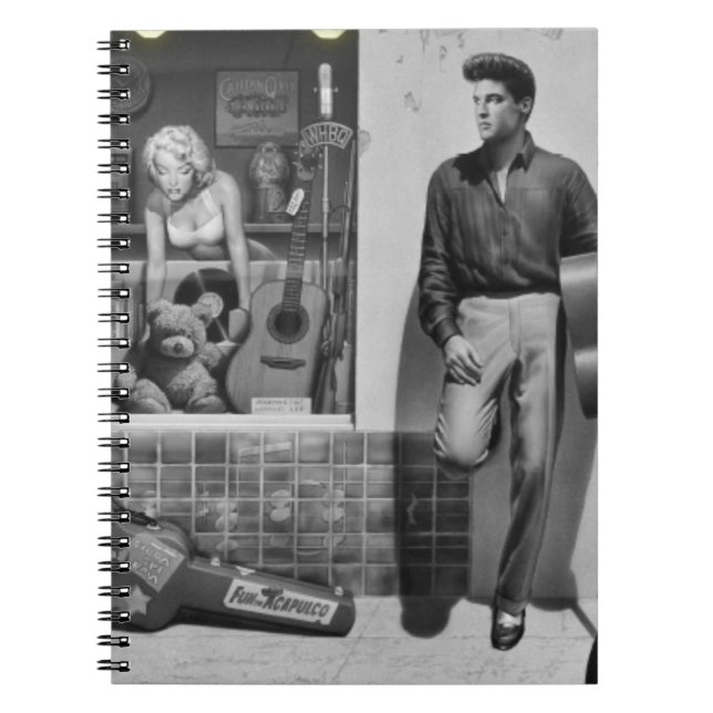 Silver för HWY 51 Anteckningsbok Med Spiral (Framsidan)